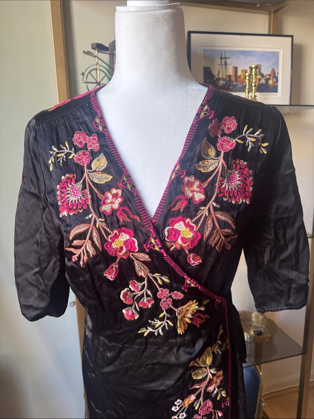 Johnny Was Lilith Wrap Dress size Med NWT - Picture 3 of 7